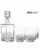 Zestaw do whisky: kryształowa karafka + kryształowe szklanki do whisky 6szt Melody w opakowaniu prezentowym LZ11