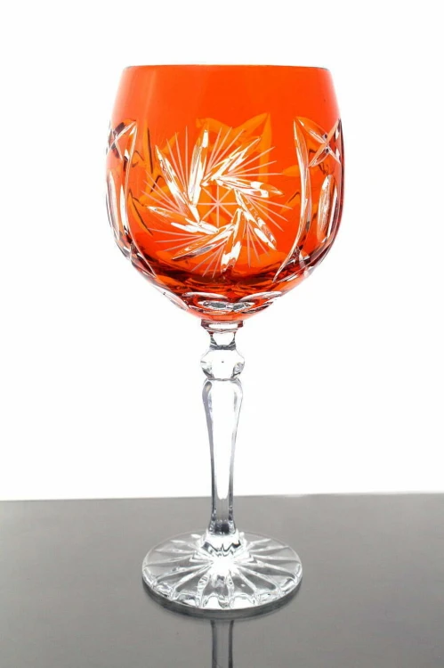 Kolorowe kieliszki kryształowe do wina 300ml Młynek MK33 6 kolorów 6szt