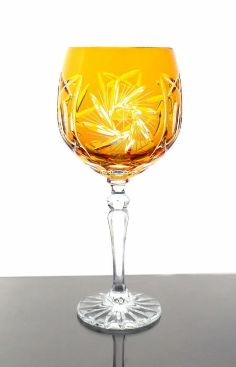 Kolorowe kieliszki kryształowe do wina 300ml Młynek MK33 6 kolorów 6szt