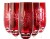 Kieliszki do szampana kryształowe 170ml Młynek Czerwony MK70 6szt