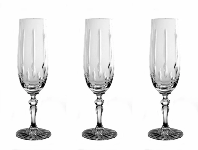 Kieliszki kryształowe do szampana 170ml Simple SK70 6szt