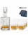 Zestaw do whisky: kryształowa karafka + kryształowe szklanki do whisky 6szt w opakowaniu prezentowym Simple SZ11