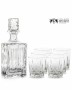 Zestaw do whisky: kryształowa karafka + kryształowe szklanki do whisky 6szt w opakowaniu prezentowym Simple SZ11