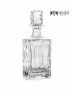 Zestaw do whisky: kryształowa karafka + kryształowe szklanki do whisky 6szt w opakowaniu prezentowym Simple SZ11
