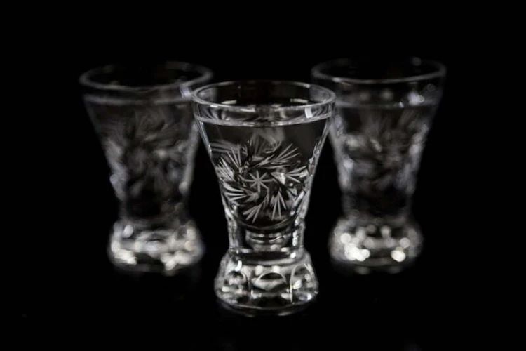 Kryształowe kieliszki do wódki 25ml Młynek MK19 6szt