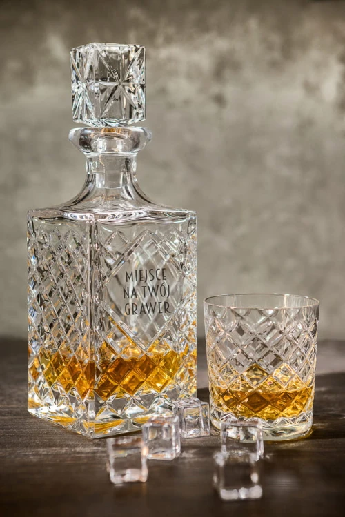 Kryształowa karafka do whisky 750ml King KK90