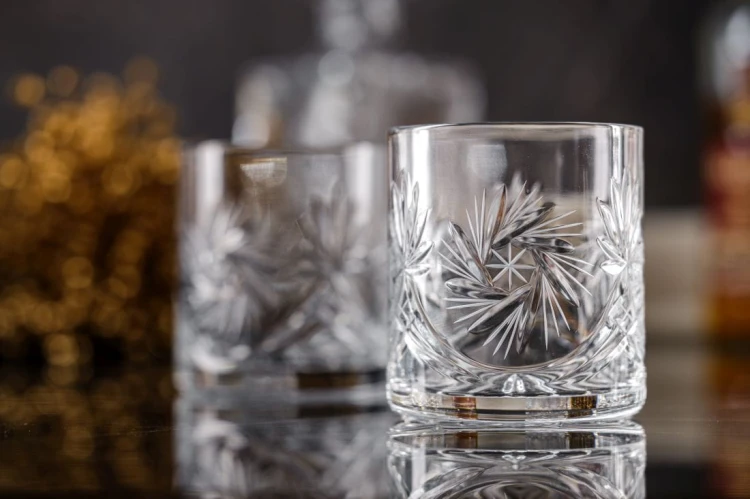 Kryształowe szklanki do whisky 320ml Młynek MK80 6szt