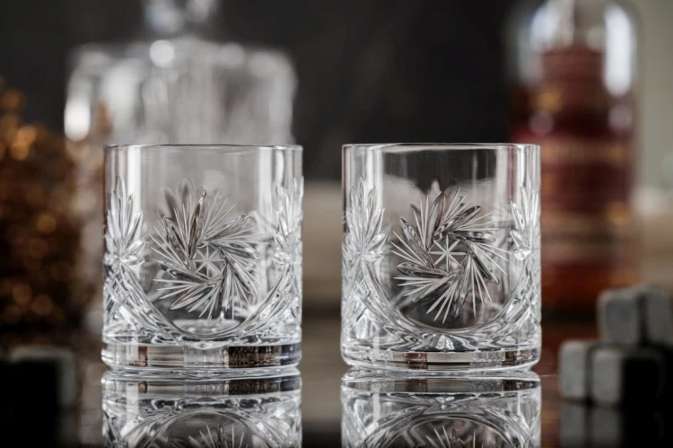 Kryształowe szklanki do whisky 320ml Młynek MK80 6szt