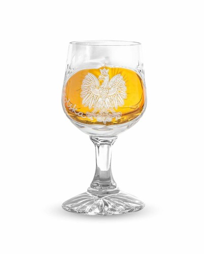 Kryształowe kieliszki do wódki 40ml 6szt Młynek motyw Polska MK12