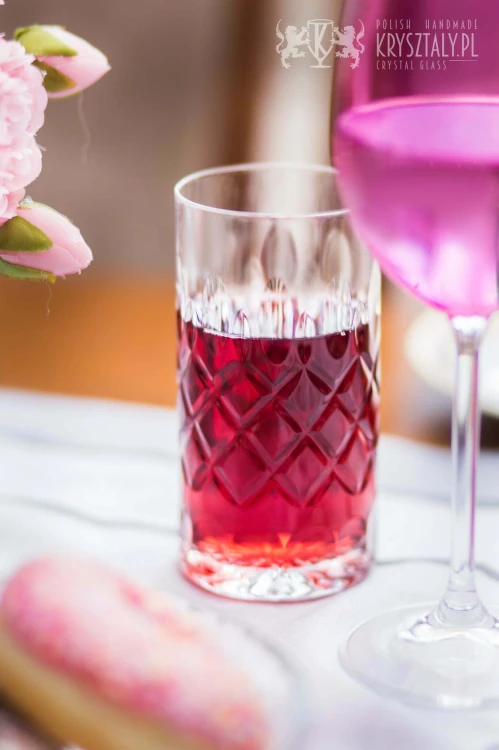 Kryształowe szklanki do drinków 340ml 6szt Elixir EK82