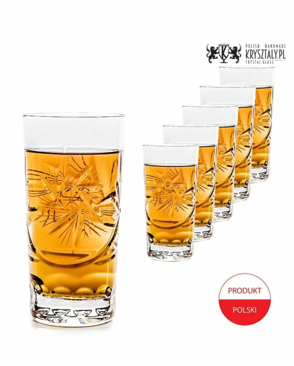 Kryształowe szklanki do drinków 340ml Młynek MK82 6szt