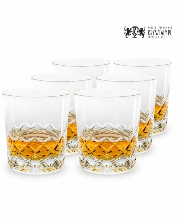 Kryształowe szklanki do whisky 260ml Melody LK80 6szt