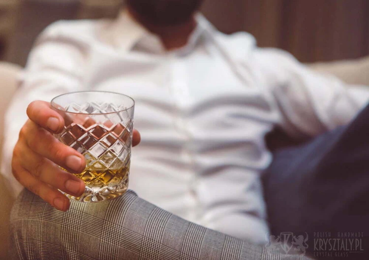 Kryształowe szklanki do whisky 260ml King KK80 2szt