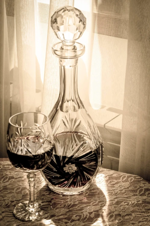 Kryształowa karafka do wina 750ml Młynek MK91