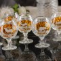 Prezent dla myśliwego - kryształowe kieliszki do koniaku 250ml Młynek MK51 6szt