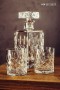 Zestaw do whisky: kryształowa karafka + kryształowe szklanki do whisky 4szt w opakowaniu prezentowym Elixir EZ11