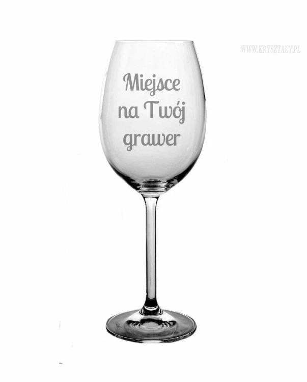 Kieliszki do wina 350 ml CRYSTALLINE 2szt z grawerem - 5418