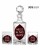 Zestaw kryształowa karafka grawerowana i kryształowe szklanki do whisky grawerowane 6szt Młynek Rubinowe  2285