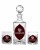 Zestaw kryształowa karafka grawerowana i kryształowe szklanki do whisky grawerowane 6szt Młynek Rubinowe  2285