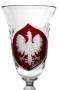 Kieliszki kryształowe do wódki, nalewek 45ml motyw Polska MK10 6szt