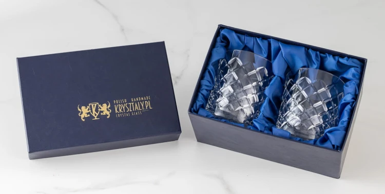 Pudełko prezentowe na 2 szklanki do whisky PP10