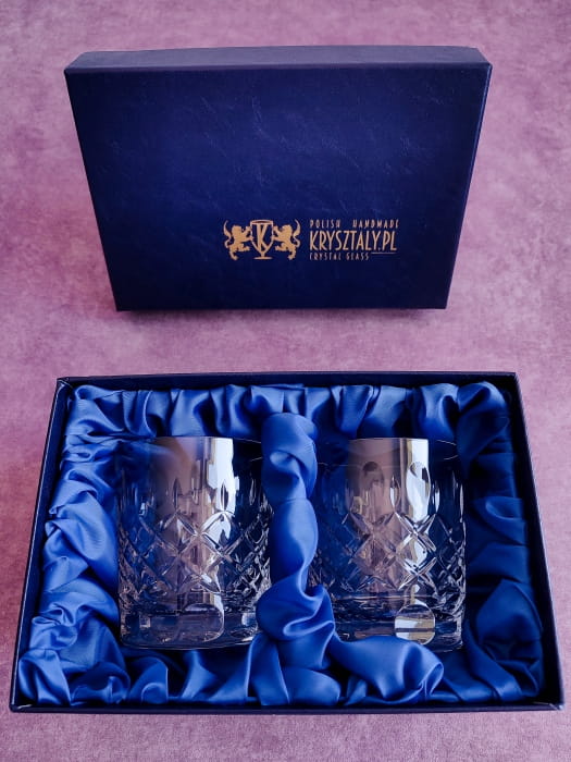Pudełko prezentowe na 2 szklanki do whisky PP10