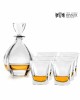 Zestaw do whisky: kryształowa karafka + kryształowe szklanki do whisky 6szt Crystalline Laguna