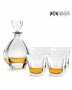Zestaw do whisky: kryształowa karafka + kryształowe szklanki do whisky 6szt Crystalline Laguna