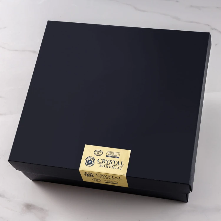 Zestaw do whisky: kryształowa karafka + kryształowe szklanki do whisky 6szt Crystalline Quadro