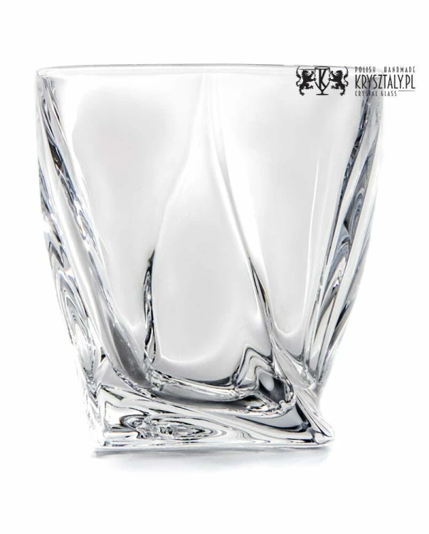 Zestaw do whisky: kryształowa karafka + kryształowe szklanki do whisky 6szt Crystalline Quadro