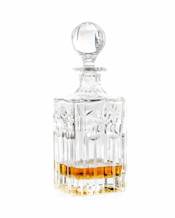 Kryształowa karafka do whisky 750ml z grawerem w opakowaniu prezentowym Palm
