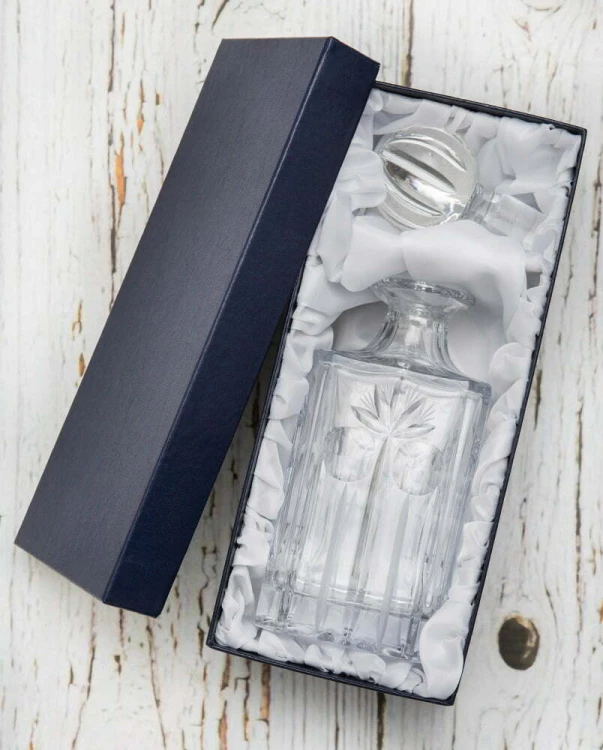 Kryształowa karafka do whisky 750ml z grawerem w opakowaniu prezentowym Palm