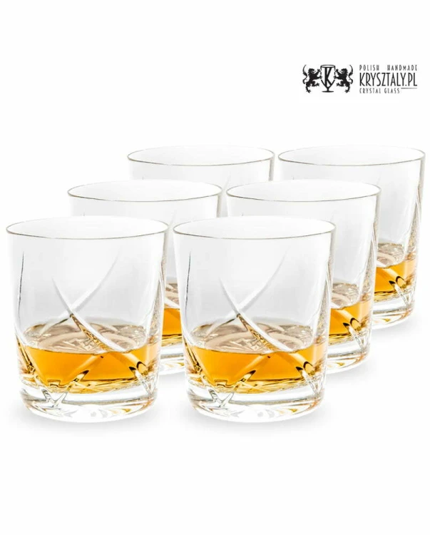Kryształowe szklanki do whisky 260ml LN80 6szt