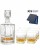 Zestaw do whisky: kryształowa karafka + kryształowe szklanki do whisky 6szt w opakowaniu prezentowym Glory GZ11