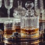 Zestaw do whisky: kryształowa karafka + kryształowe szklanki do whisky 6szt w opakowaniu prezentowym Glory GZ11