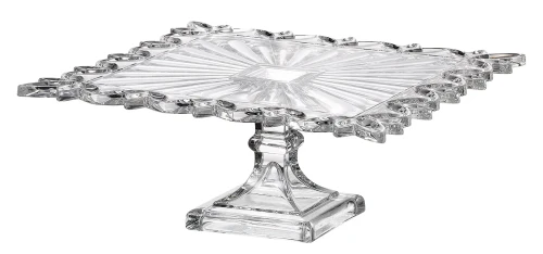Patera kryształowa Pierced na ciasto, owoce 32cm