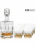 Zestaw do whisky: kryształowa karafka + kryształowe szklanki do whisky 6szt w opakowaniu prezentowym Wind WZ11