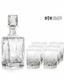 Zestaw do whisky: kryształowa karafka + kryształowe szklanki do whisky 6szt w opakowaniu prezentowym Nature NZ11