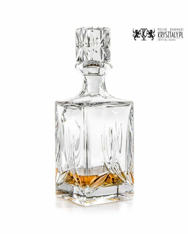 Zestaw do whisky: kryształowa karafka + kryształowe szklanki do whisky 6szt w opakowaniu prezentowym Nature NZ11