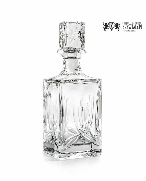 Zestaw do whisky: kryształowa karafka + kryształowe szklanki do whisky 6szt w opakowaniu prezentowym Nature NZ11