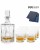 Zestaw do whisky: kryształowa karafka + kryształowe szklanki do whisky 6szt w opakowaniu prezentowym Trawa TZ11