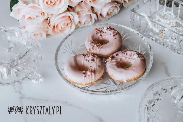 Kryształowa szkatułka na biżuterię, obrączki, ekskluzywny wizytownik na biurko 12,5x9cm