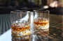 Kryształowe szklanki do whisky z grawerem na dnie 320ml Melody LK80EB 2szt