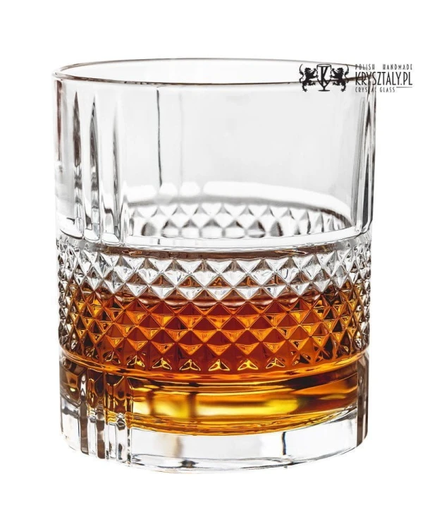 Zestaw do whisky: kryształowa karafka + kryształowe szklanki do whisky 6szt Crystalline Brillante
