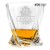 Kryształowe szklanki do whisky z grawerem 340ml Quadro 2szt