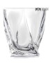 Kryształowe szklanki do whisky z grawerem 340ml Quadro 2szt