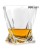 Kryształowe szklanki do whisky z grawerem 340ml Quadro 2szt