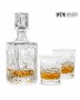 Zestaw prezentowy: kryształowa karafka do whisky + kryształowe szklanki do whisky 2szt Młynek MZ22