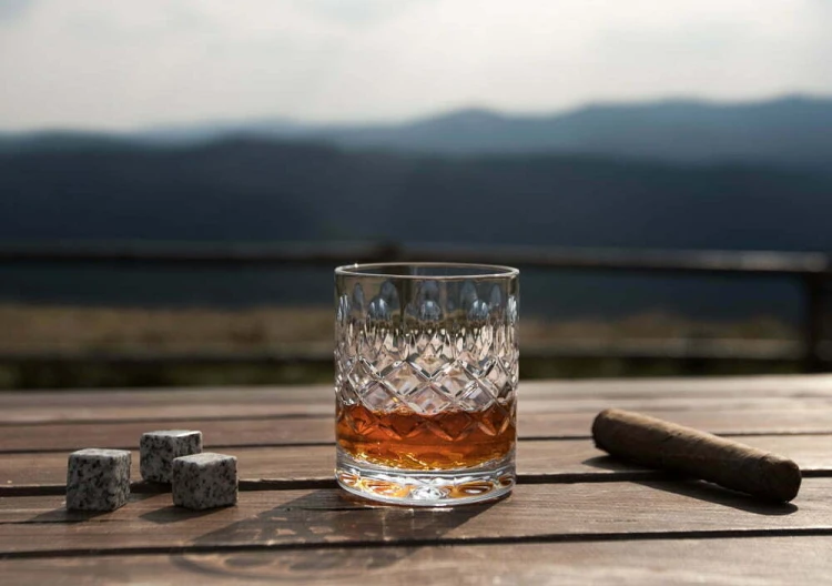 Kryształowe szklanki do whisky z grawerem 260ml Elixir EK80E 2szt podziękowanie dla świadków