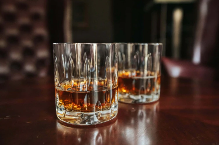 Kryształowe szklanki do whisky z grawerem 260ml Simple SK80E 2szt prezent na ślub